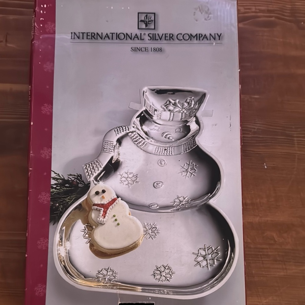 International Silver Company Snowman Tray